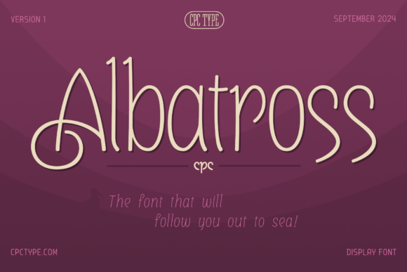 Albatross Cpc: Art Nouveau Display Font for Websites