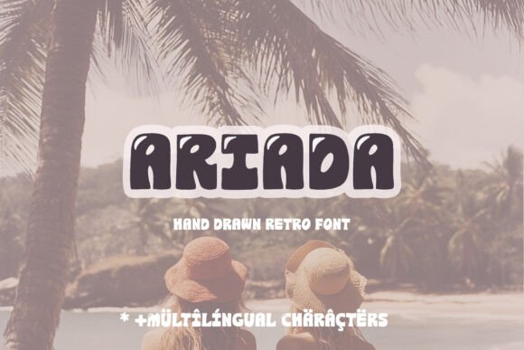 Ariada: A Dreamy Display Font for Handmade Product Labels and Branding