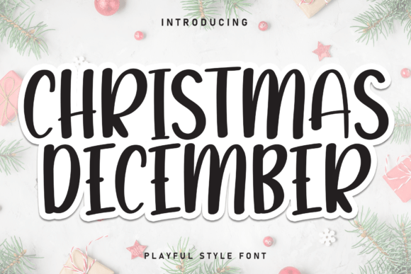 Christmas Desember: Handwritten Display Font for Digital Design