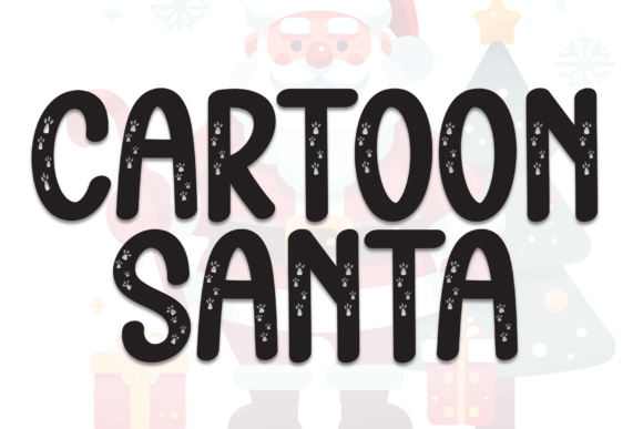 Designing a Heartwarming Layout with Cartoon Santa Display Font