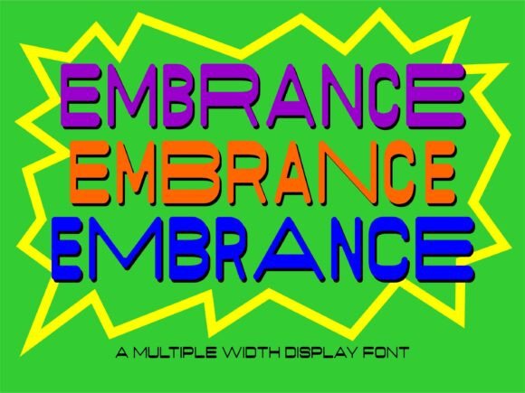 Embrance: A Bold Display Font for Creative Projects