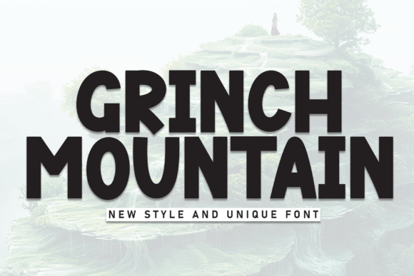 Grinch Mountain: A Handwritten Display Font for Handmade Brands