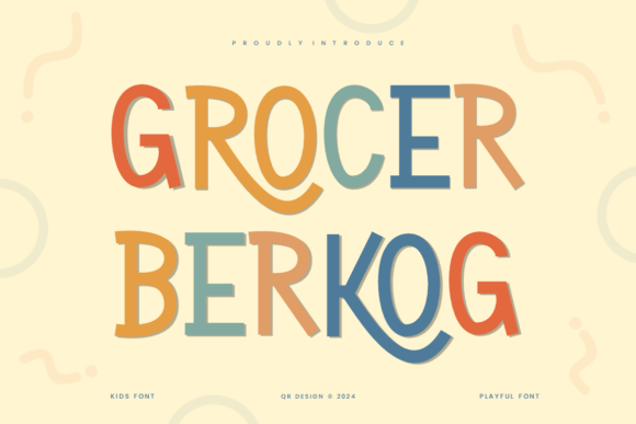 Grocer Berkog: A Playful Display Font for Bold Branding