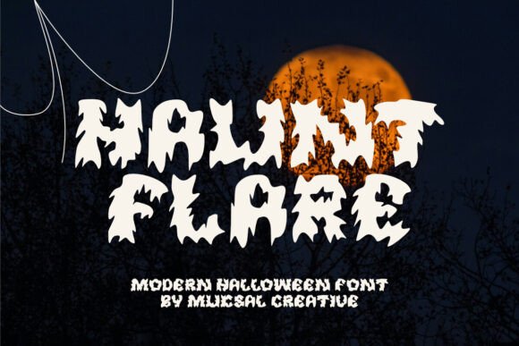 Hauntflare: A Spooky Display Font