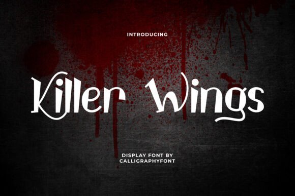 Killer Wings Font: A Modern Display Typeface for Handmade Products