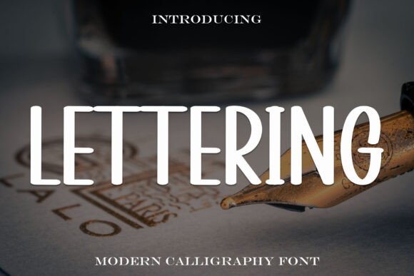 Lettering Font for Business Branding