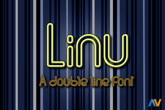 Linu: A Double Lined Display Font for Web and Digital Design