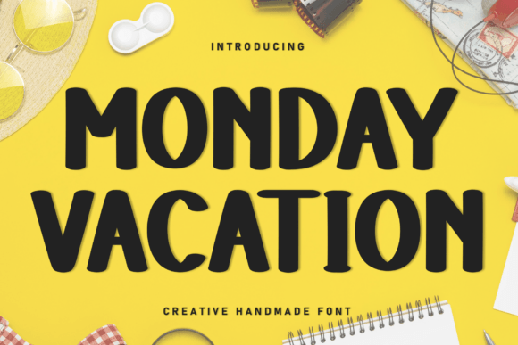 Monday Vacation Font for Creative Brands