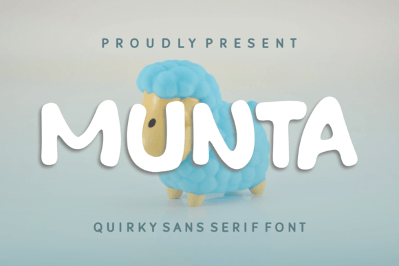Munta Display Font: Playful Sans-Serif for Handmade Products