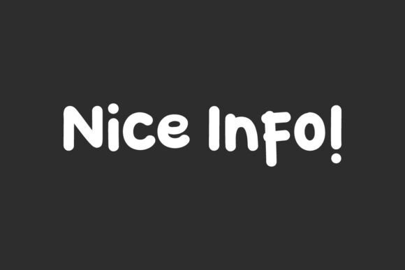 Nice Info Display Font for Playful Web Design Projects