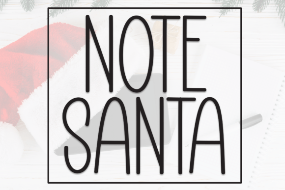Note Santa Font Review