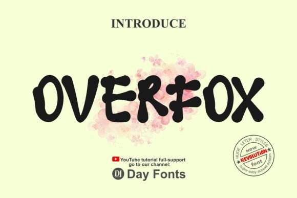 Overfox Font Review: A Bold Display Typeface for Festive Branding