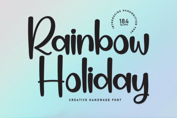 Rainbow Holiday Font for Web Design