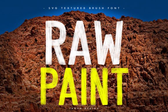 Raw Paint Font for Creative Makers