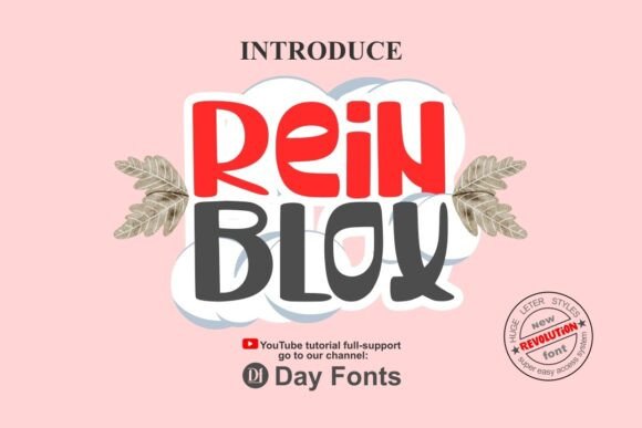 Reinblox: A Cute Display Font for Handmade Products