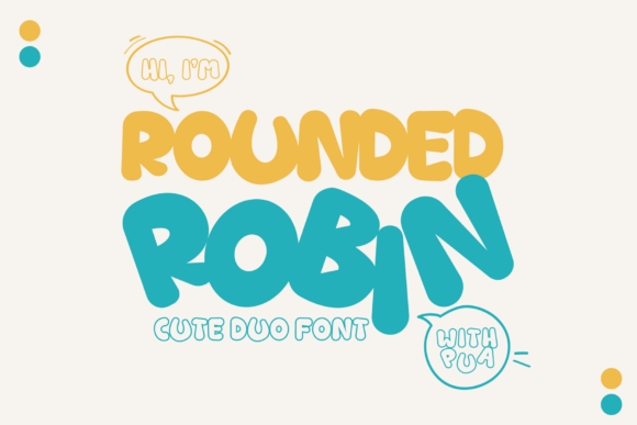 Rounded Robin Font for Creative Makers