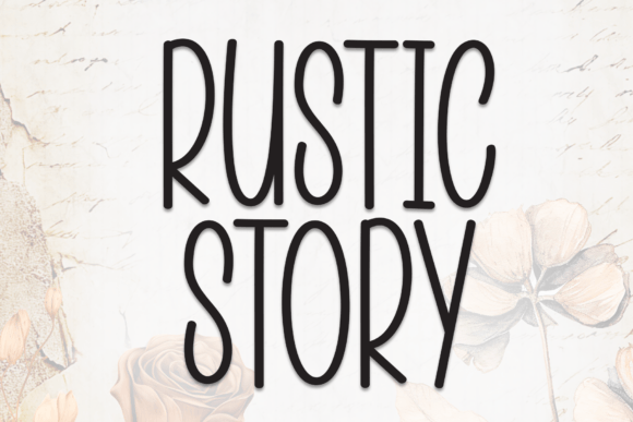 Rustic Story Font for Creative Design