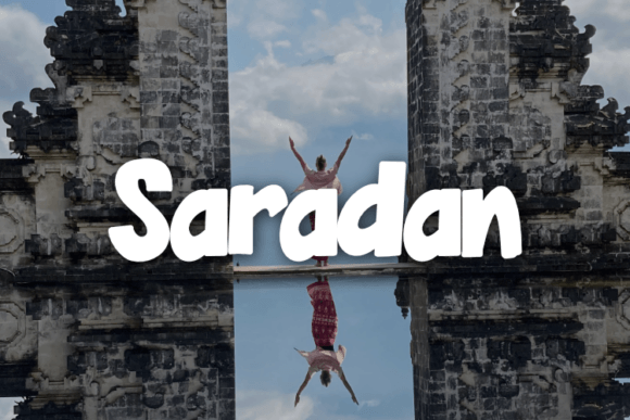 Saradan: A Bold Font for Creative Projects