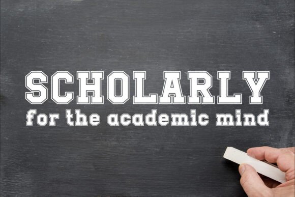Scholarly Font: A Classic Typeface for Your Handmade Business