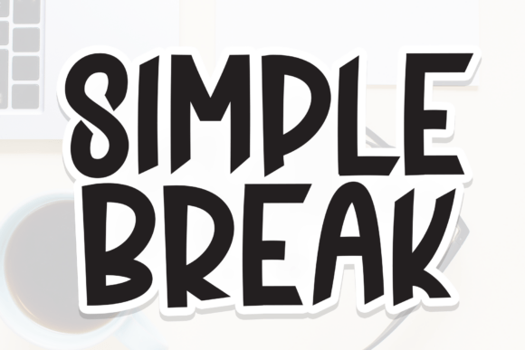 Simple Break Font for Bold Branding