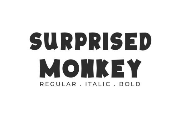 Surprised Monkey: A Playful Bold Display Font for Digital Branding