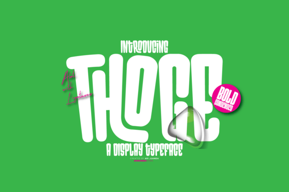 Thoge: A Bold Font for Business
