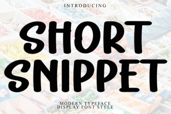 Using Short Snippet: A Casual Display Font for Warm and Friendly Branding
