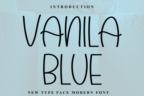 Vanila Blue Font for Creative Brands