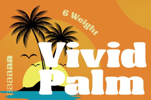 Vivid Palm: Retro Display Font for Authentic Design